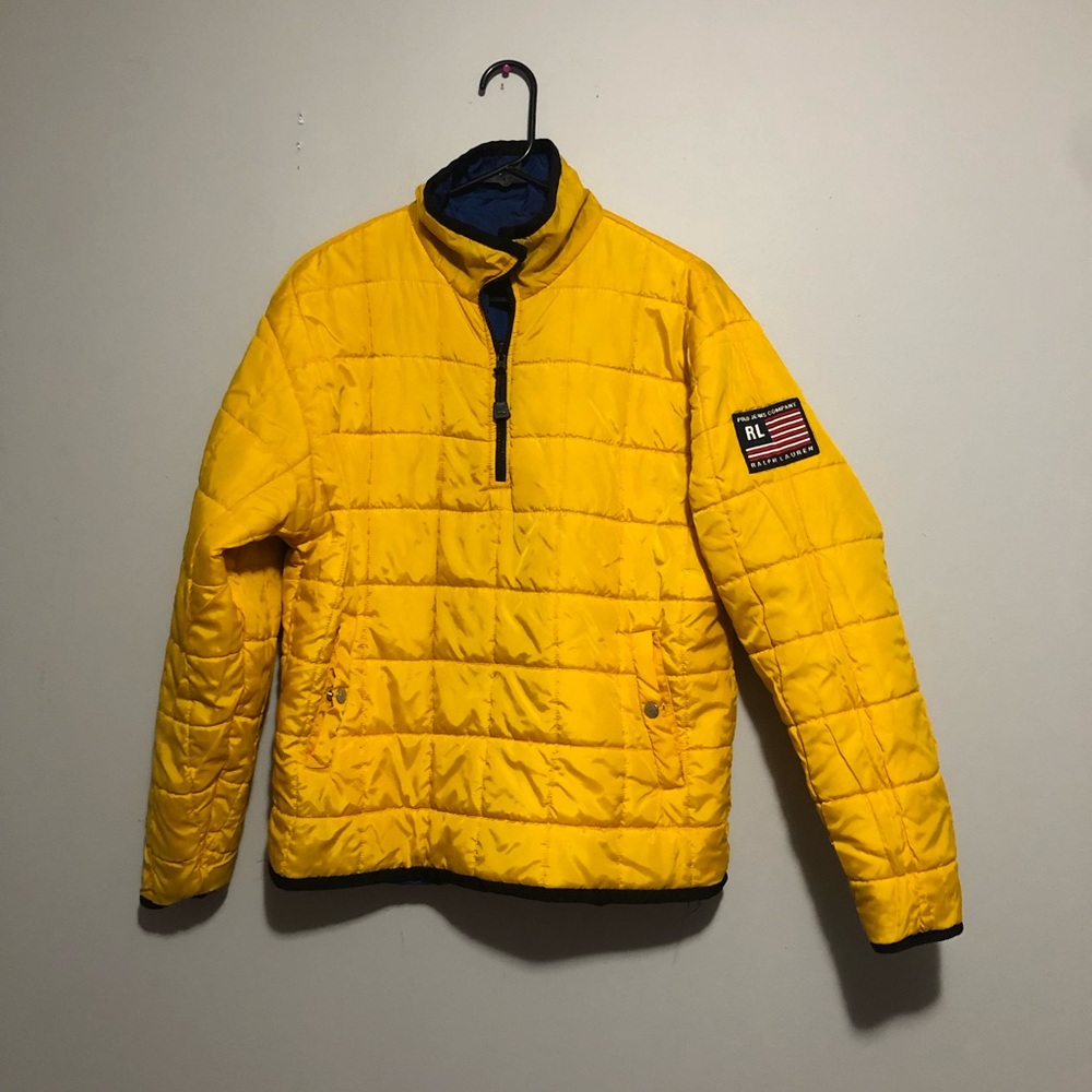 Vintage Reversible Polo Jeans co USA Puffee windbreaker